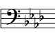 Button for Bass Clef, E major, C# minor