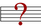 Button for No Key Signature or Clef Sign