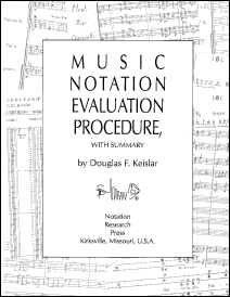 Music Notation Evaluation Procedure